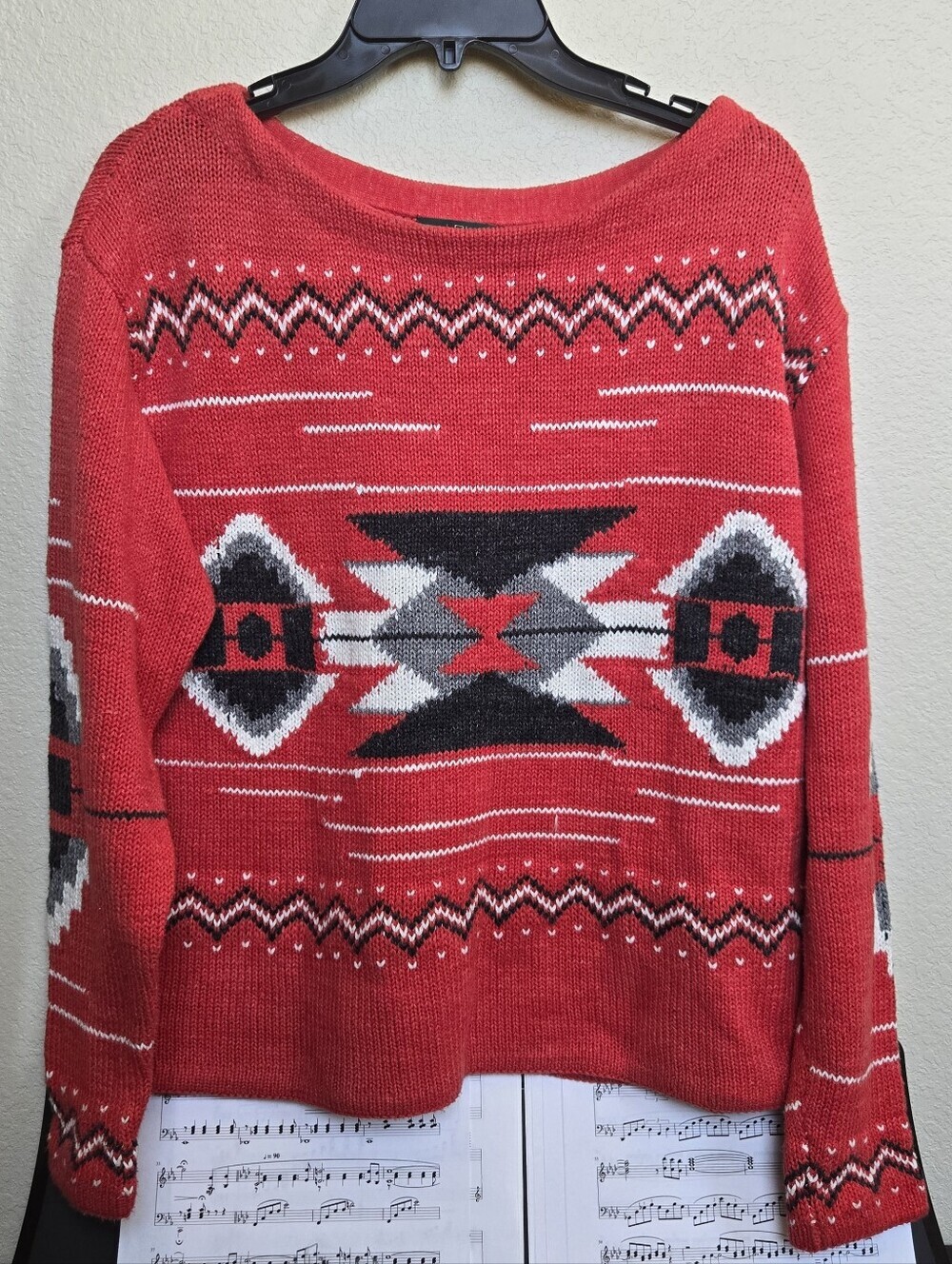 Vintage RL Polo Hand Knit Native Southwestern tribal Sweater L